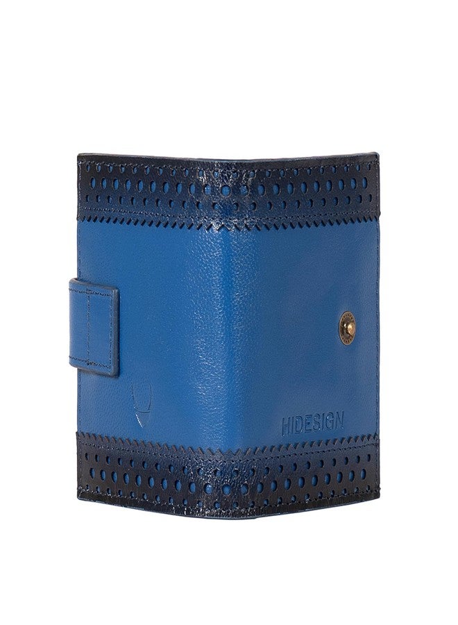 Hidesign CHURRO W1 Genuine Leather Womens Card Holder - Blue - Image 4